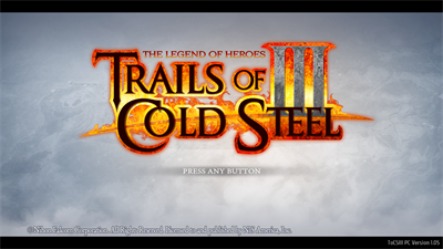 The Legend of Heroes: Trails of Cold Steel III - Screenshot - Game Title Image