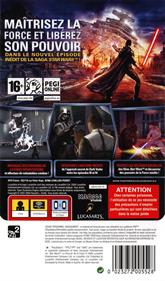 Star Wars: The Force Unleashed - Box - Back Image