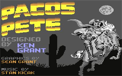 Pacos Pete: The High Plains Drifter - Screenshot - Game Title Image