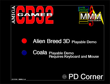 Amiga CD32 Gamer Cover Disc 19 - Screenshot - Game Select Image
