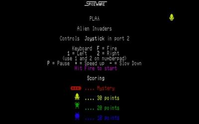 Invaders 128 - Screenshot - Game Title Image