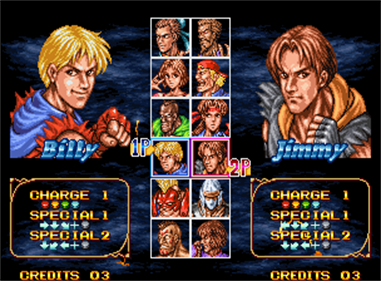 Double Dragon (Neo-Geo) - Screenshot - Game Select Image