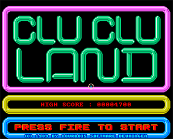 Clu Clu Land - Screenshot - Game Title Image