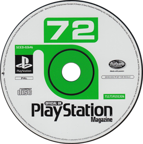 Official UK PlayStation Magazine: Demo Disc 72 - Disc Image