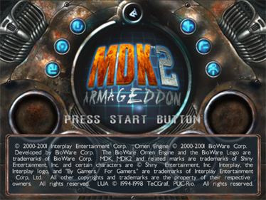 MDK 2: Armageddon - Screenshot - Game Title Image