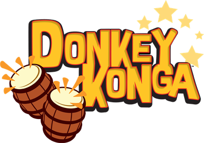 Donkey Konga - Clear Logo Image