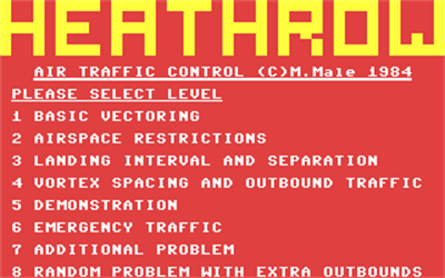 Heathrow International Air Traffic Control - Screenshot - Game Title Image