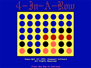 4-In-A-Row - Screenshot - Game Title Image