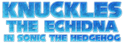 Knuckles the Echidna in Sonic the Hedgehog - Clear Logo Image