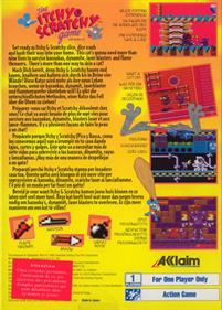 The Itchy & Scratchy Game - Box - Back Image