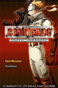 Commando: Steel Disaster - Screenshot - Game Title Image