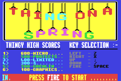Thing on a Spring - Screenshot - Game Title Image