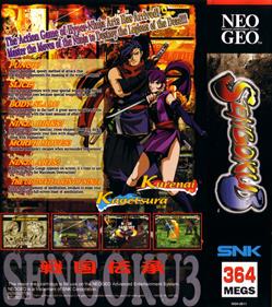 Sengoku 3 - Box - Back Image