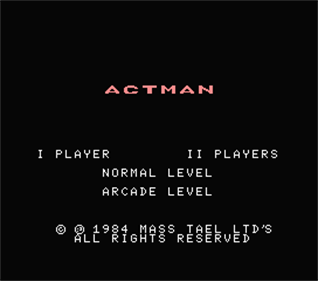 Actman - Screenshot - Game Title Image
