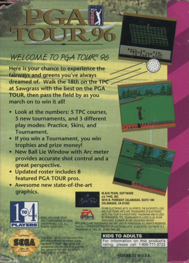 PGA Tour 96 Images - LaunchBox Games Database