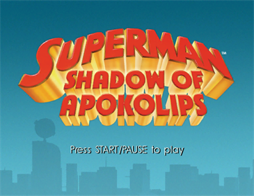 Superman: Shadow of Apokolips - Screenshot - Game Title Image