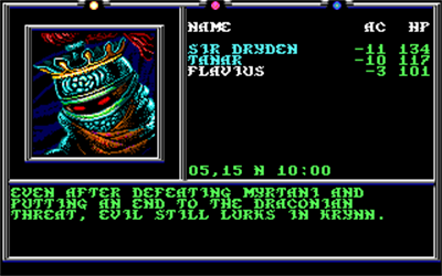 Death Knights of Krynn - Screenshot - Gameplay Image