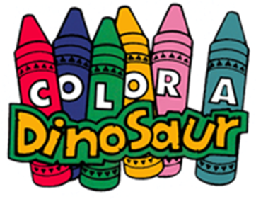 Color a Dinosaur - Clear Logo Image