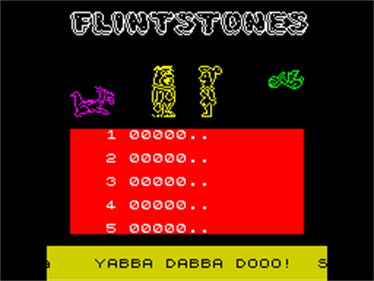 Yabba Dabba Doo! - Screenshot - High Scores Image