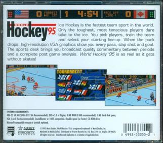 World Hockey '95 - Box - Back Image