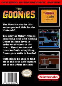 The Goonies - Fanart - Box - Back