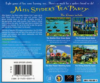Miss Spider's Tea Party - Box - Back Image