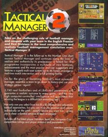 Tactical Manager 2 - Box - Back Image