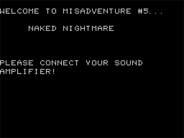 Misadventure #5: Naked Nightmare - Screenshot - Game Title Image