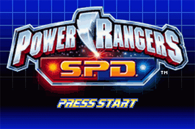 Power Rangers: S.P.D. - Screenshot - Game Title Image