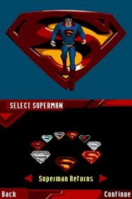Superman Returns: The Videogame - Screenshot - Game Select Image