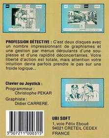 Profession Detective - Box - Back Image