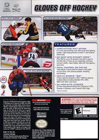 NHL 2004 - Box - Back Image