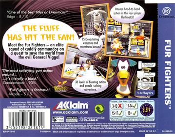 Fur Fighters - Box - Back Image