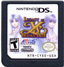 Legacy of Ys: Books I & II - Cart - Front Image