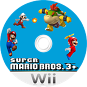 Super Mario Bros. 3+ - Fanart - Disc