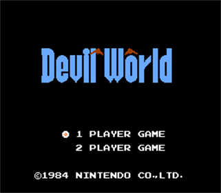 Devil World - Screenshot - Game Title Image
