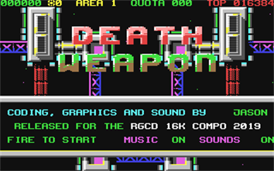 Death Weapon - Screenshot - Game Title Image