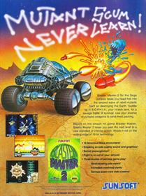 Blaster Master 2 - Advertisement Flyer - Back