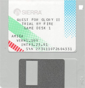 Quest for Glory II: Trial by Fire - Disc Image