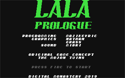 Lala The Magical Prologue - Screenshot - Game Title Image