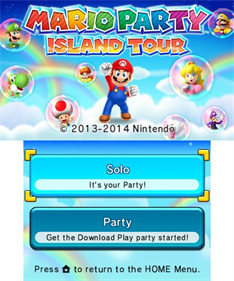 Mario Party: Island Tour - Screenshot - Game Title Image