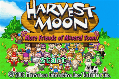 Harvest Moon: More Friends of Mineral Town - Screenshot - Game Title Image