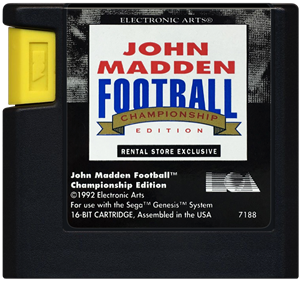 John Madden Football: Championship Edition - Cart - Front Image