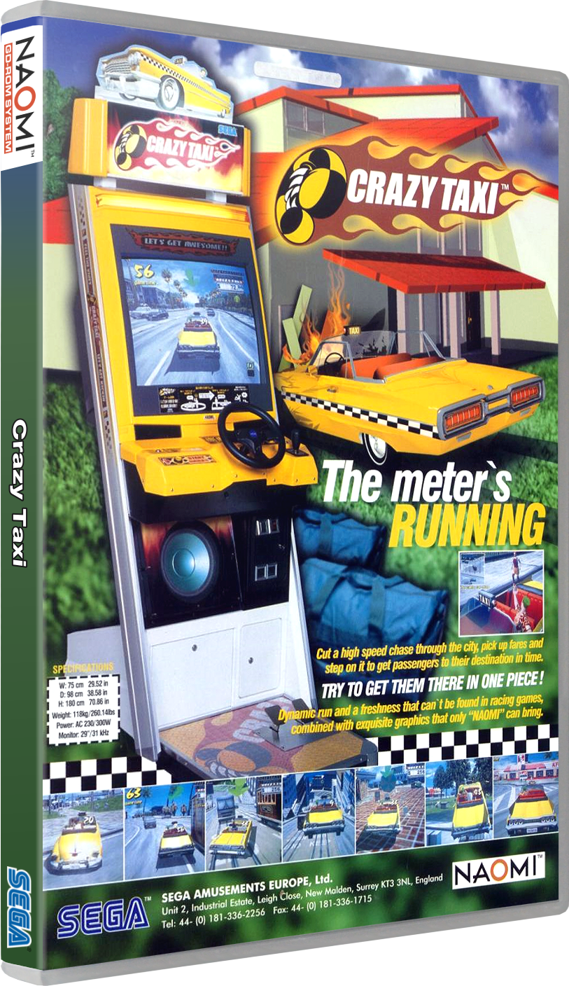 Crazy Taxi Box Shot for Arcade Games - GameFAQs