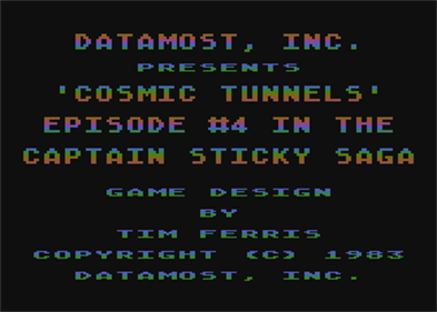 Cosmic Tunnels - Screenshot - Game Title Image