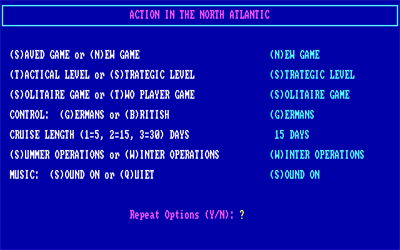 Action in the North Atlantic - Screenshot - Game Select Image