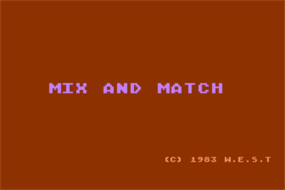 Mix & Match - Screenshot - Game Title Image