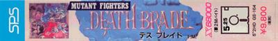 Mutant Fighters: Death Brade - Banner Image