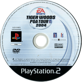 Tiger Woods PGA Tour 2004 - Disc Image
