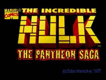 The Incredible Hulk: The Pantheon Saga - Screenshot - Game Title Image